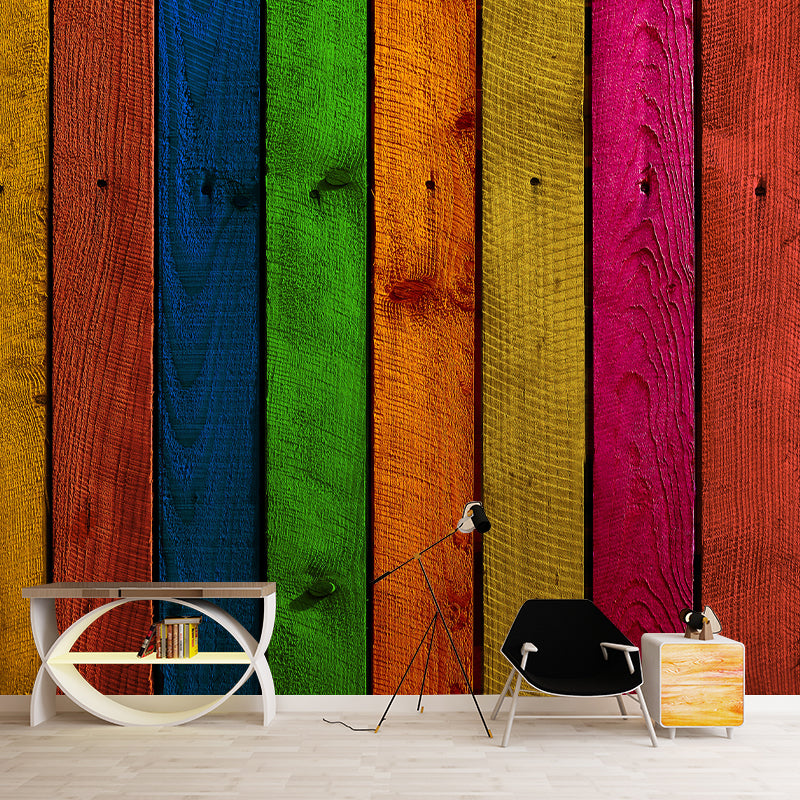 Modern Wooden Mildew Resistant Wallpaper Drawing Room Wallpaper