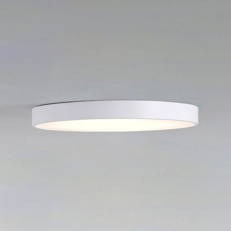 Modern Style Circle Shape Ceiling Light Metal 1 Light Ceiling Lighting for Living Room