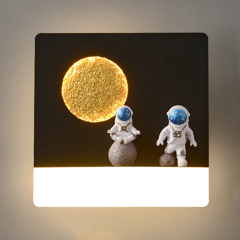 Metal Geometric Wall Lighting Kid 1-Light Wall Mount Light Fixture (Decoration Included)