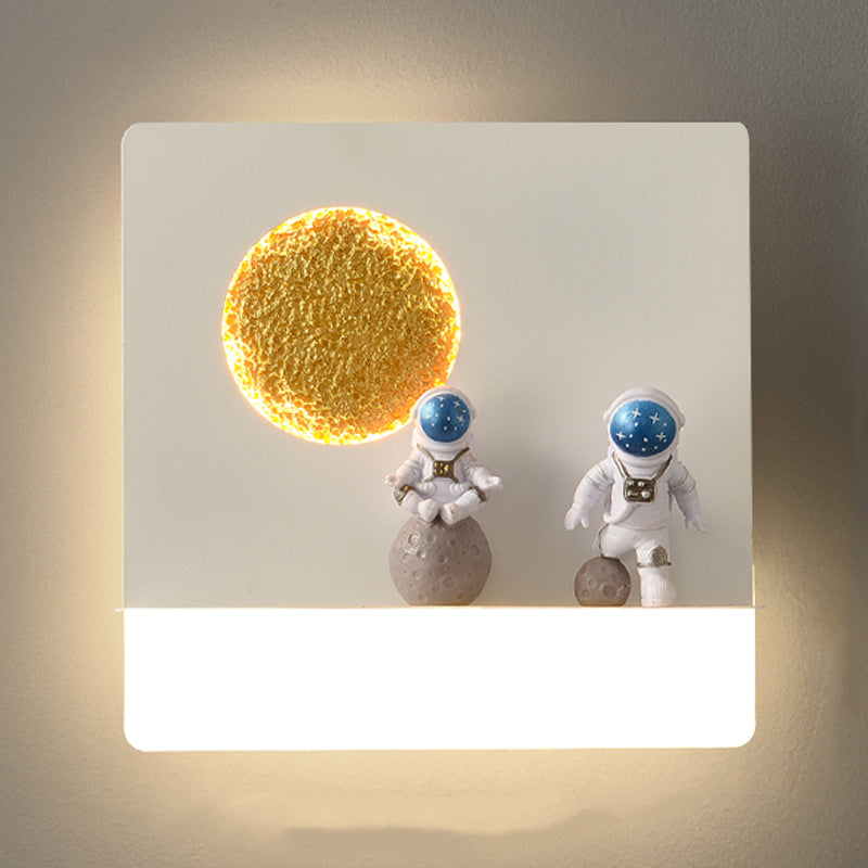 Metal Geometric Wall Lighting Kid 1-Light Wall Mount Light Fixture (Decoration Included)