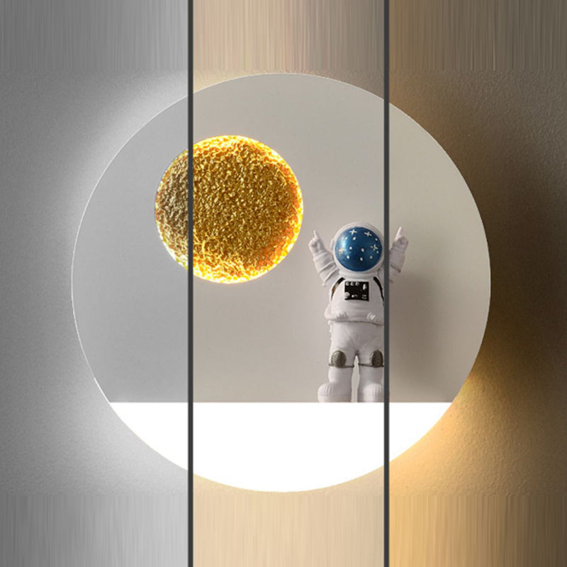 Metal Geometric Wall Lighting Kid 1-Light Wall Mount Light Fixture (Decoration Included)