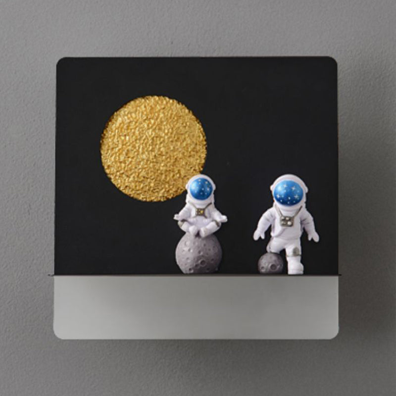 Metal Geometric Wall Lighting Kid 1-Light Wall Mount Light Fixture (Decoration Included)