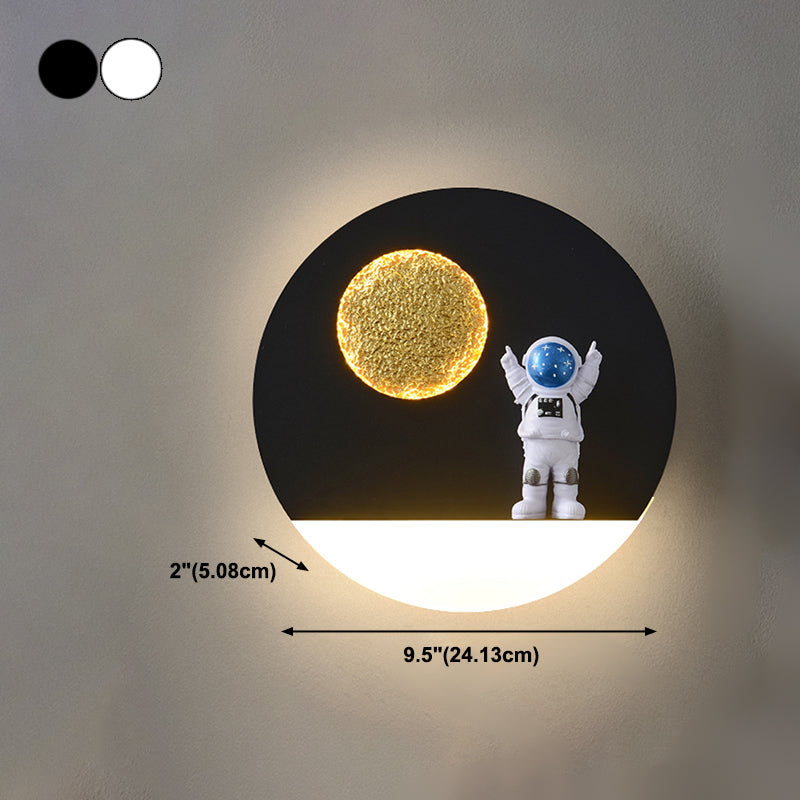 Metal Geometric Wall Lighting Kid 1-Light Wall Mount Light Fixture (Decoration Included)