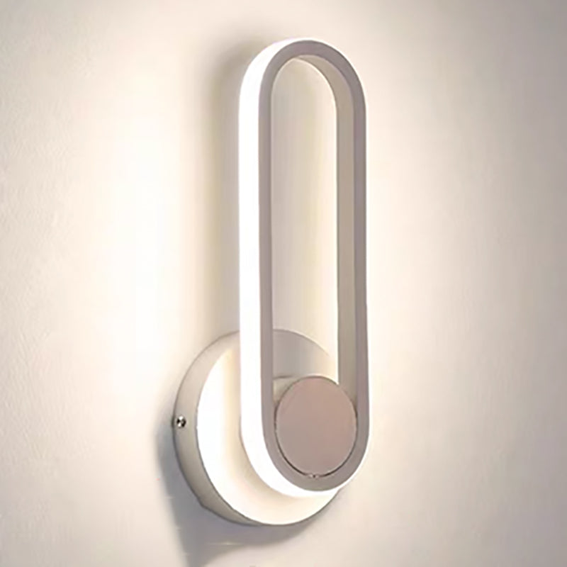 Nordic Aluminum Wall Light Linear Rotatable LED Wall Sconce for Living Room