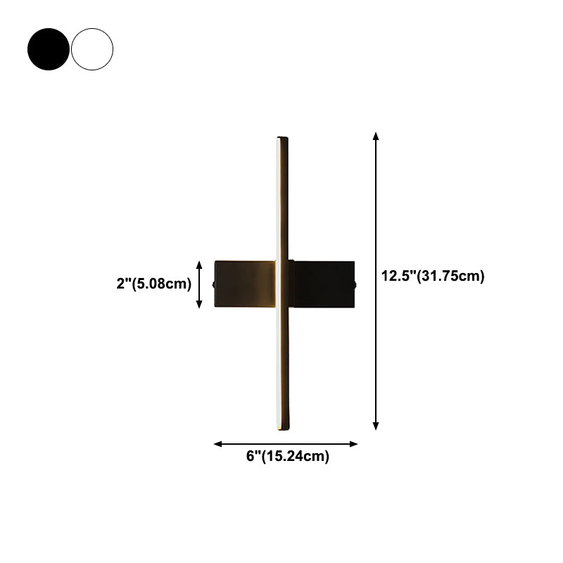 Nordic Aluminum Wall Light Linear Rotatable LED Wall Sconce for Living Room