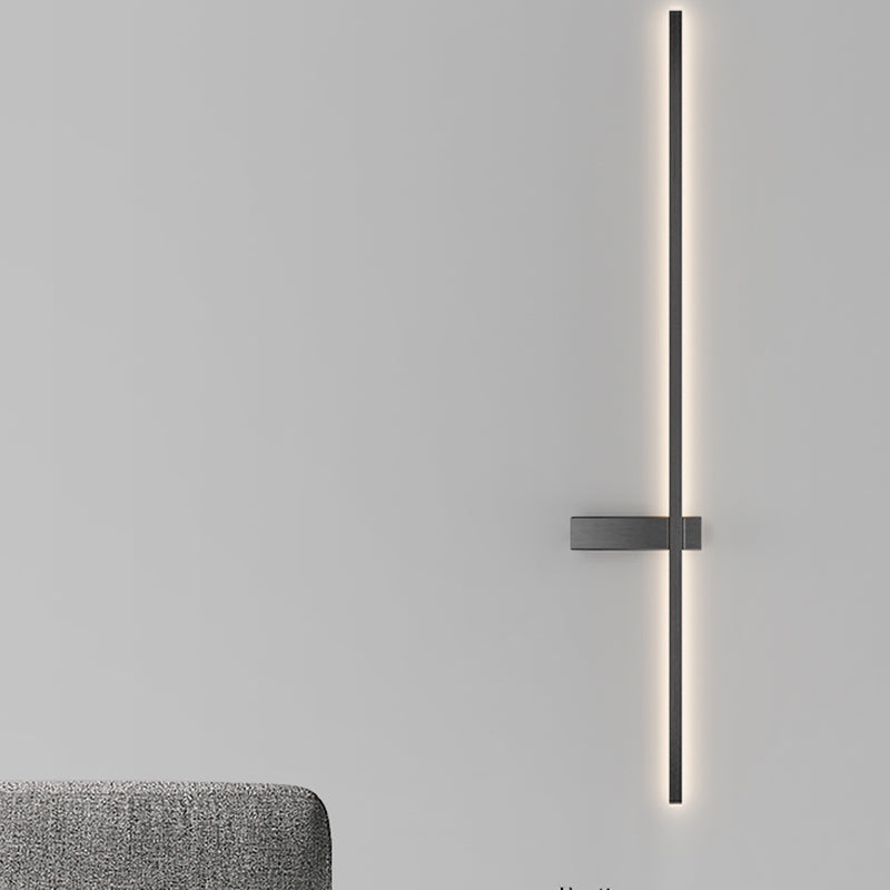 Metal Linear Shape Wall Mount Lighting Modern 1-Light Wall Mount Light Fixture