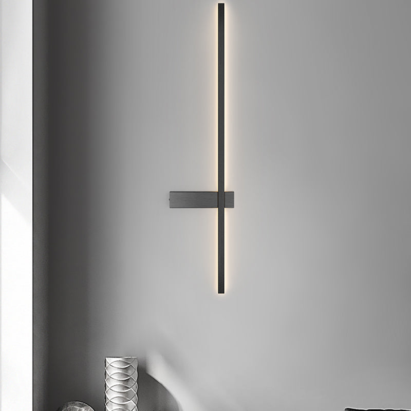 Metal Linear Shape Wall Mount Lighting Modern 1-Light Wall Mount Light Fixture