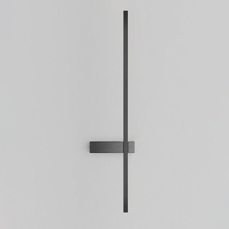 Metal Linear Shape Wall Mount Lighting Modern 1-Light Wall Mount Light Fixture