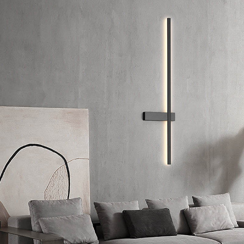 Metal Linear Shape Wall Mount Lighting Modern 1-Light Wall Mount Light Fixture