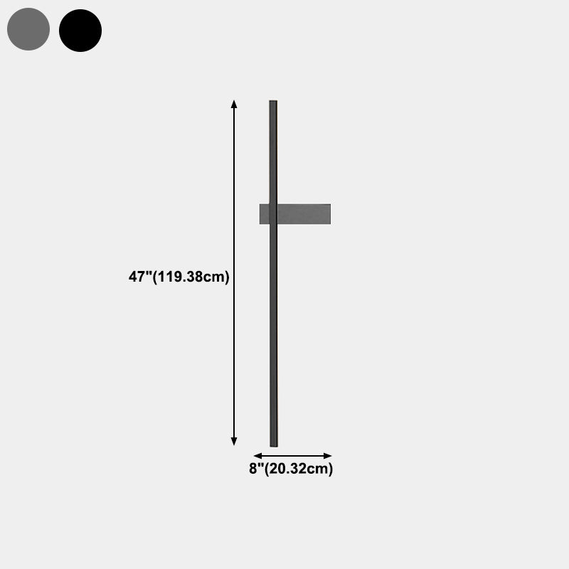 Metal Linear Shape Wall Mount Lighting Modern 1-Light Wall Mount Light Fixture