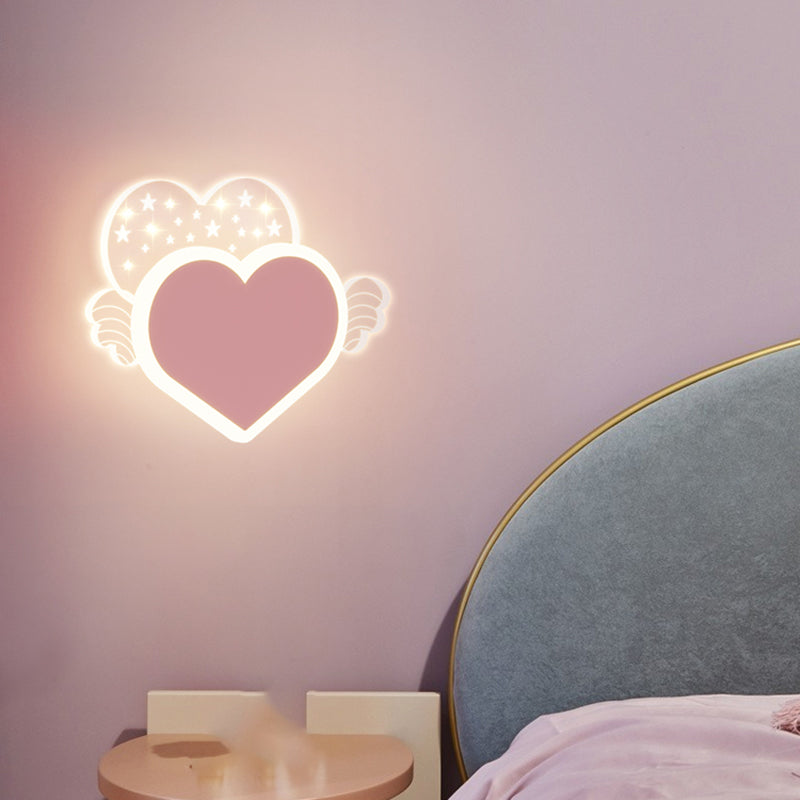 Metal Geometric Shape Wall Light Lovely Colorful LED Wall Sconce for Kid's Room