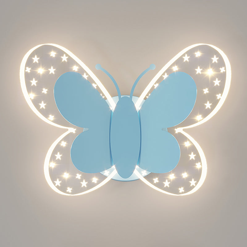 Metal Geometric Shape Wall Light Lovely Colorful LED Wall Sconce for Kid's Room