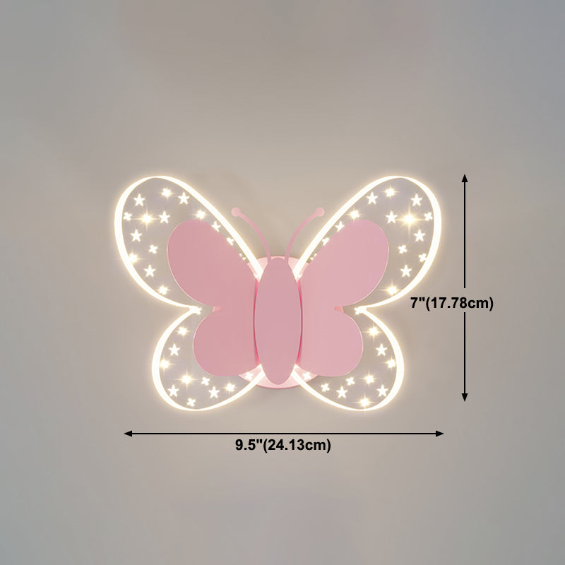 Metal Geometric Shape Wall Light Lovely Colorful LED Wall Sconce for Kid's Room