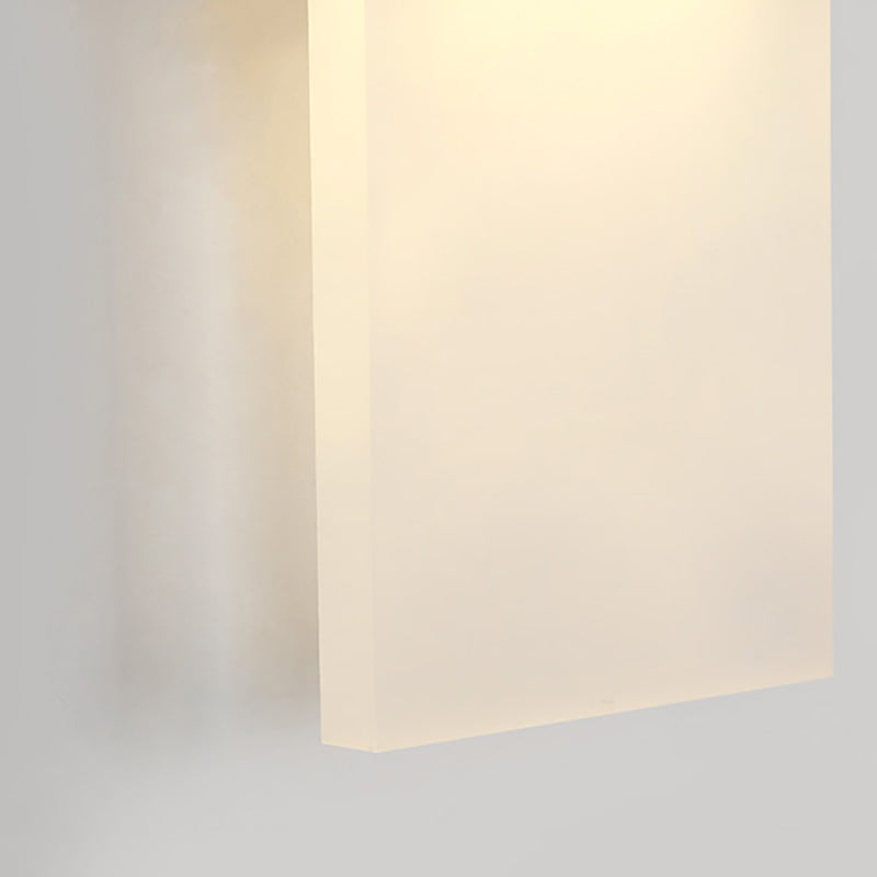 Rectangle Shape Metal Wall Light Modern Style 1 Light Wall Mounted Light Fixture
