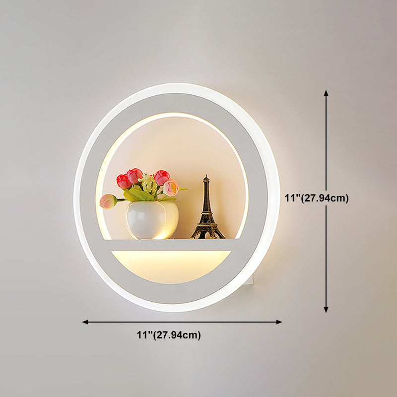 Unique Shape Metal Wall Light Modern Style 1-Light Wall Mounted Light Fixture