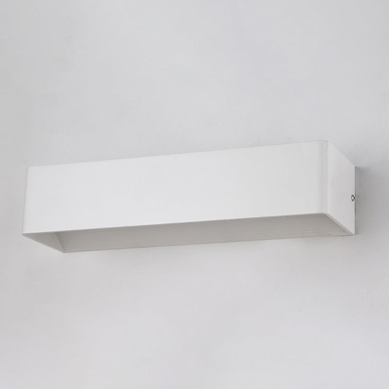 Rectangle Shape Metal Wall Light Modern Style 1 Light Wall Mounted Light Fixture