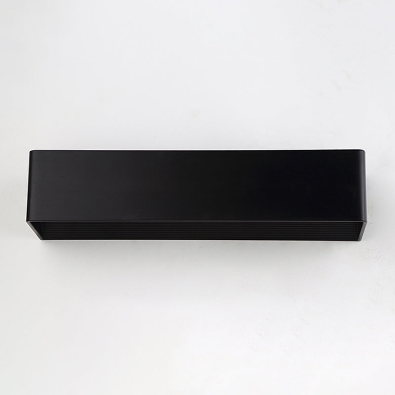 Rectangle Shape Metal Wall Light Modern Style 1 Light Wall Mounted Light Fixture