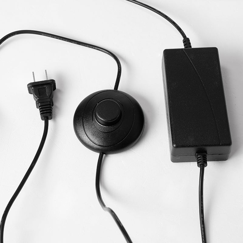 Contemporary Linear Floor Lamp Metal Black LED Floor Light for Living Room