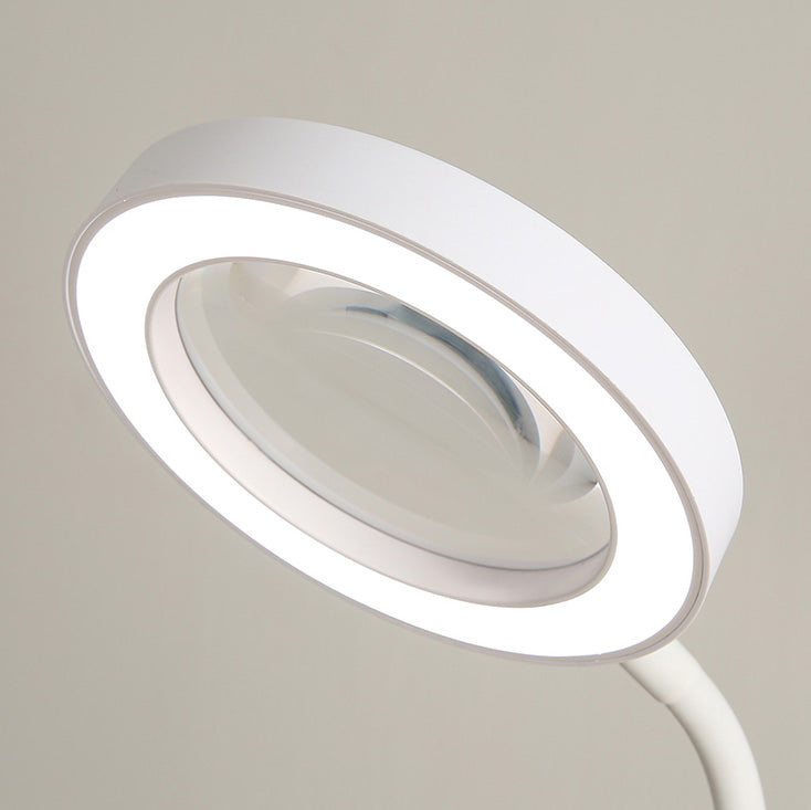 Circle Shape Metal Floor Lighting Contemporary Style 1 Light Floor Lamp