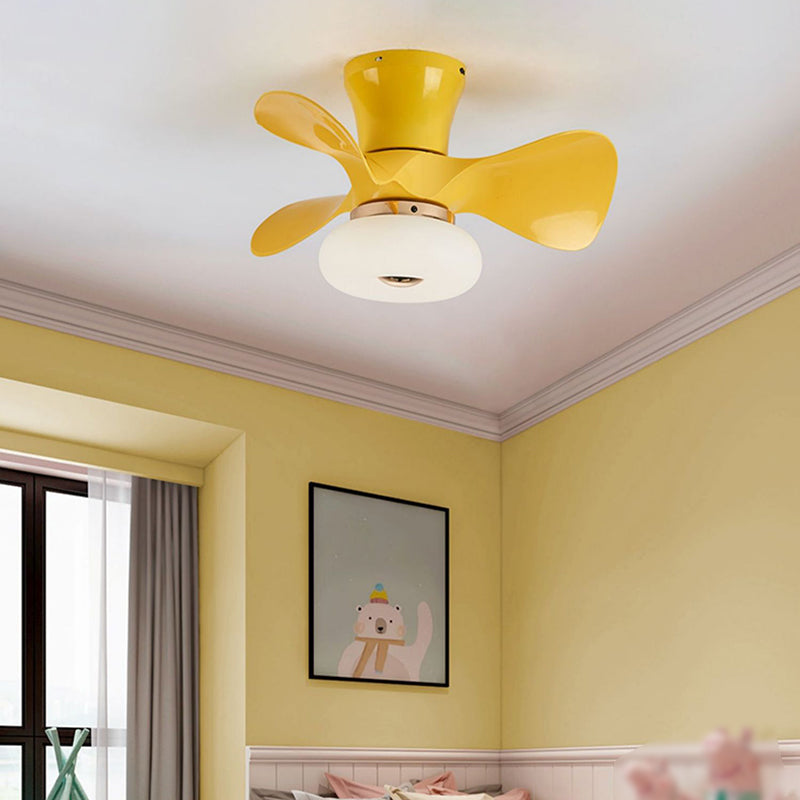 Modern Style Ceiling Fan Light 1-Light LED Ceiling Mount Light for Living Room