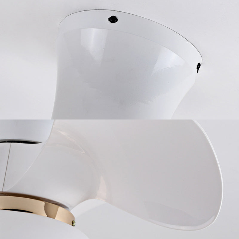 Modern Style Ceiling Fan Light 1-Light LED Ceiling Mount Light for Living Room