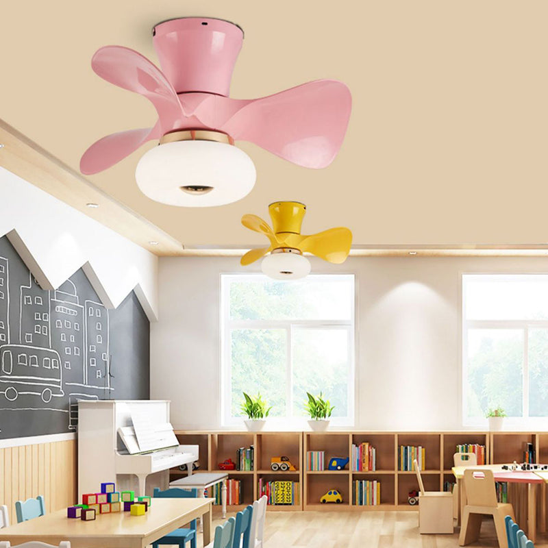 Modern Style Ceiling Fan Light 1-Light LED Ceiling Mount Light for Living Room