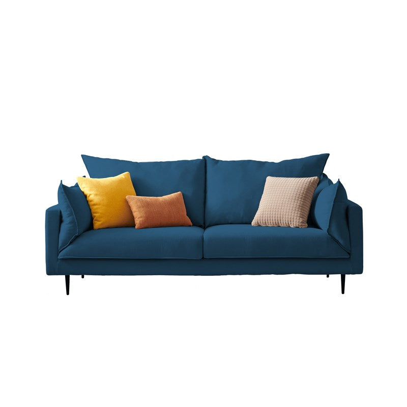 Linen 33"W Sofa Pillow Top Arm Sofa with 2 Pillows for Living Room
