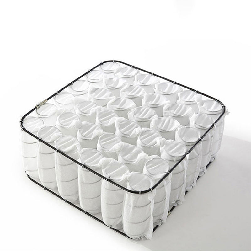 33.46"High Fabric Sloped Arms Sectional Sofa with 2 Cup Holders,White