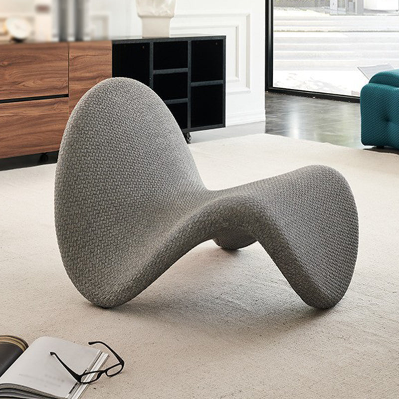 Armless Chair 29.5" L x33.8" W x25.5" H Chunky Textured Chair for Living Room