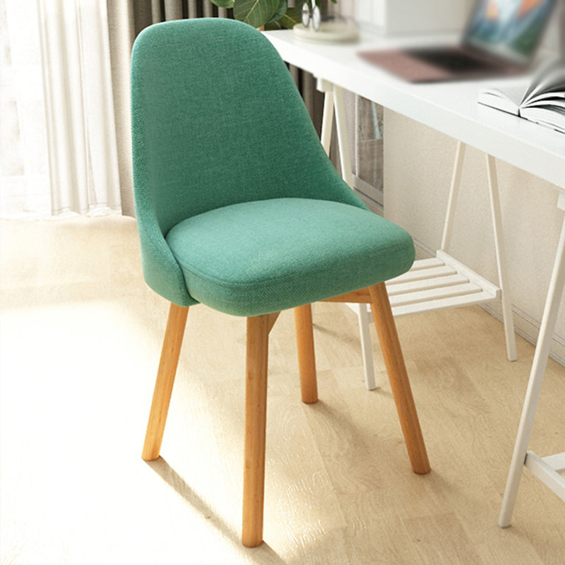 Armless Chair 17.7" L x19.6" W x31.4" H Solid Wood Frame Chair for Living Room