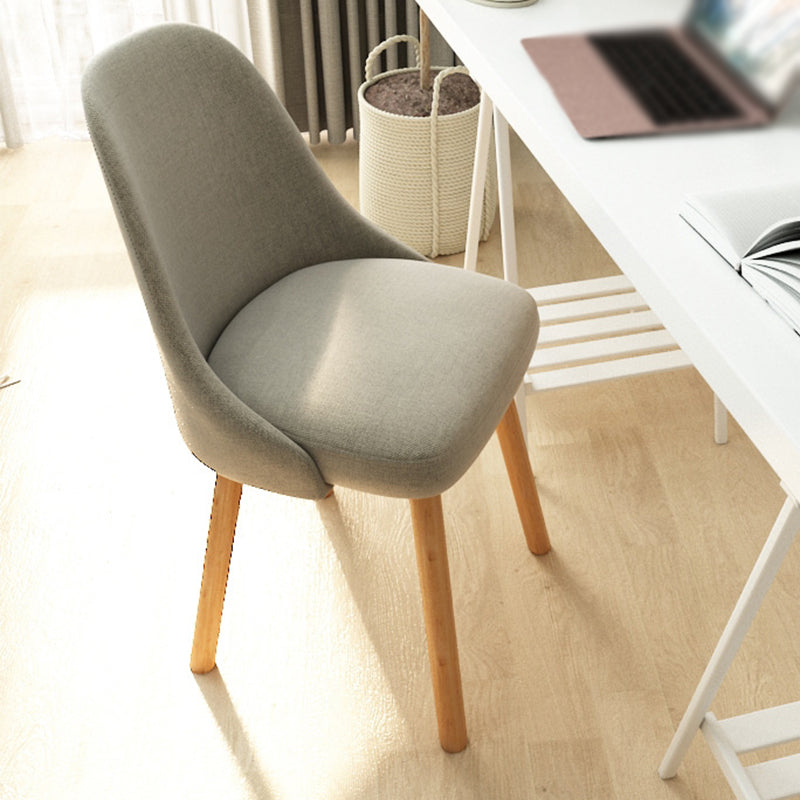 Armless Chair 17.7" L x19.6" W x31.4" H Solid Wood Frame Chair for Living Room