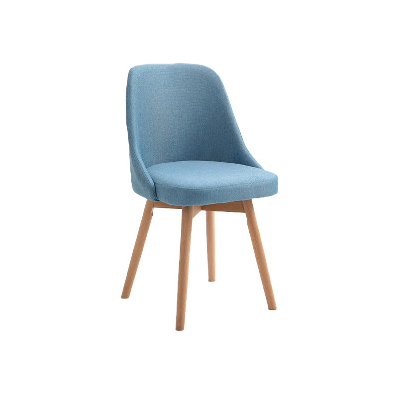 Armless Chair 17.7" L x19.6" W x31.4" H Solid Wood Frame Chair for Living Room