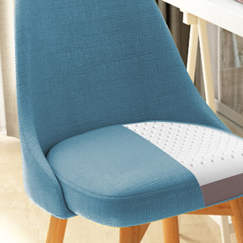 Armless Chair 17.7" L x19.6" W x31.4" H Solid Wood Frame Chair for Living Room