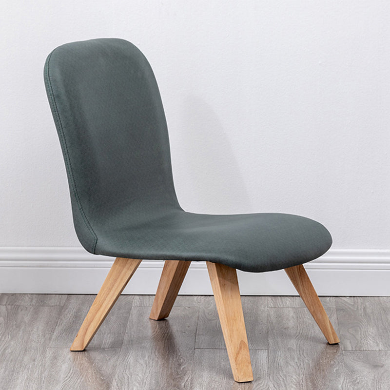 Armless Chair 18.1" L x21.6" W x26.7" H Solid Wood Frame Chair