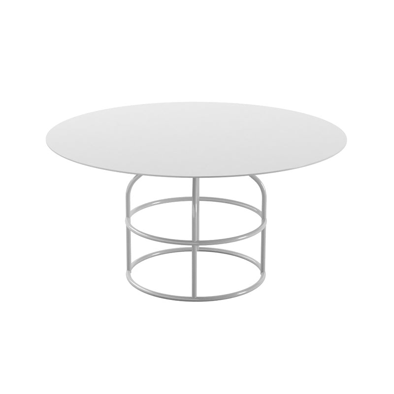Frame Shaped Base Design Cocktail Table Multi-color Selection of Metal Round Coffee Table