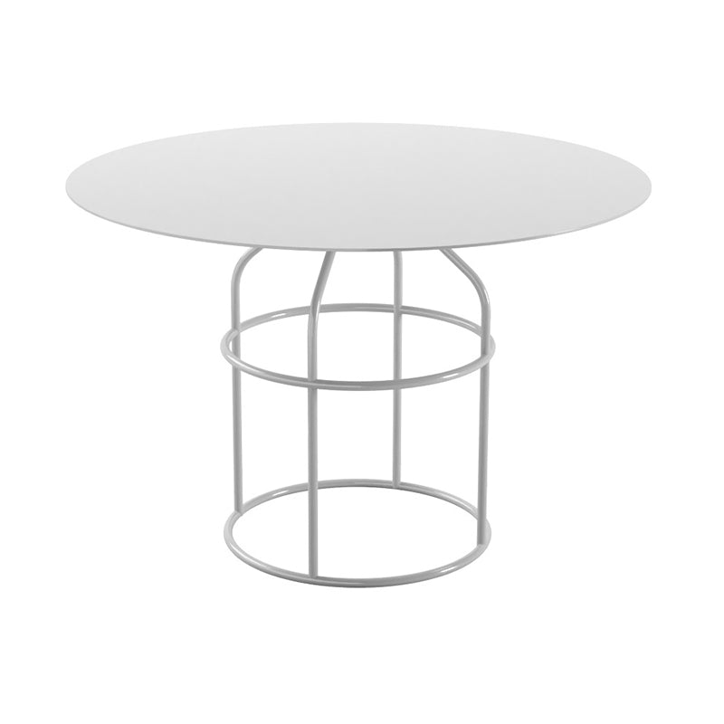 Frame Shaped Base Design Cocktail Table Multi-color Selection of Metal Round Coffee Table