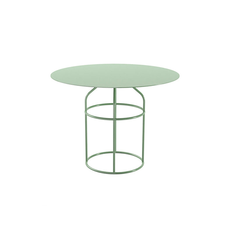 Frame Shaped Base Design Cocktail Table Multi-color Selection of Metal Round Coffee Table