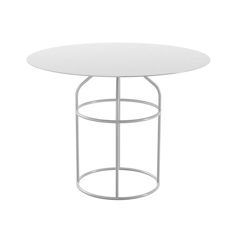 Frame Shaped Base Design Cocktail Table Multi-color Selection of Metal Round Coffee Table