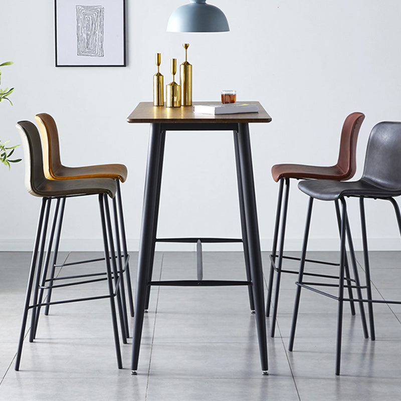 Nordic Style Bar Stool Metal Counter Bar Stool for Restaurant