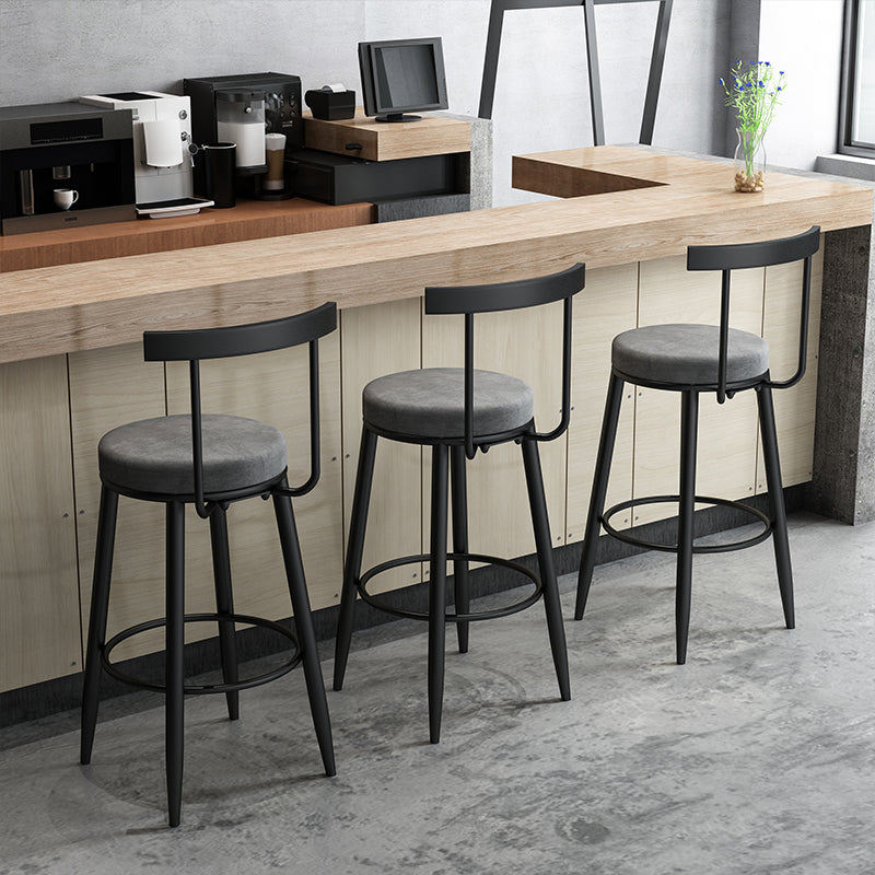 Industrial Style Bar-stool Metal Counter Bar Stool for Restaurant