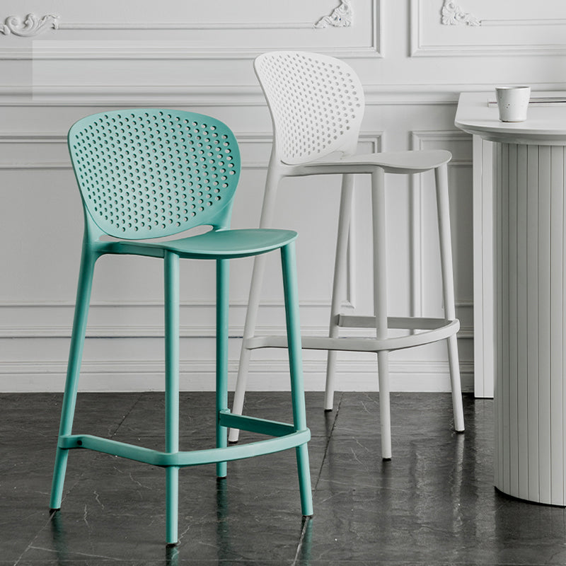 Contemporary Style Stackable Bar-stool Plastic Counter Bar Stool for Home