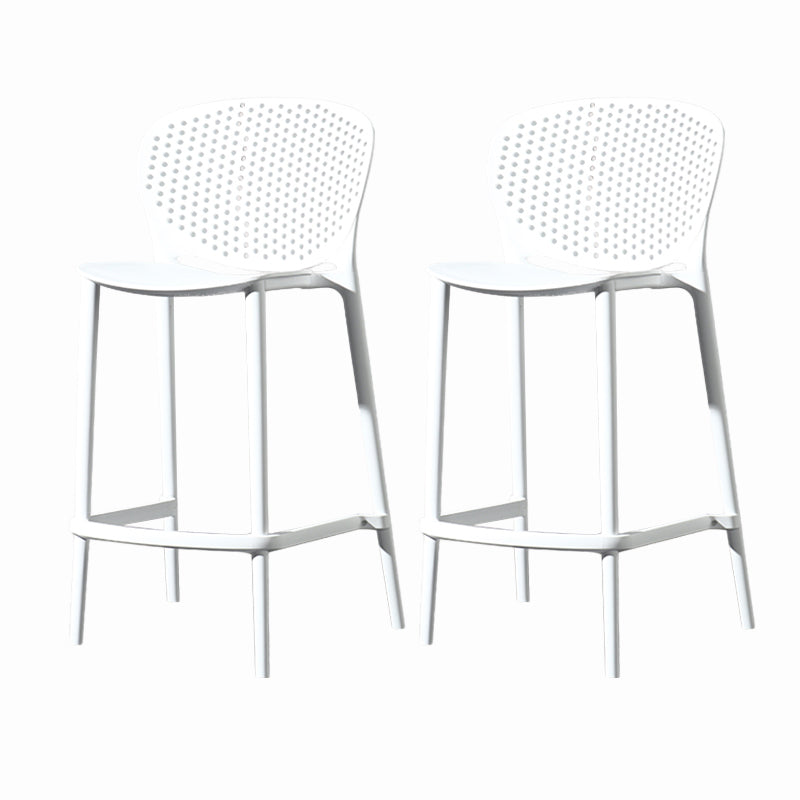 Contemporary Style Stackable Bar-stool Plastic Counter Bar Stool for Home