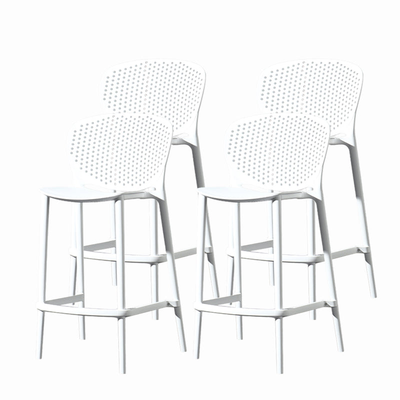 Contemporary Style Stackable Bar-stool Plastic Counter Bar Stool for Home