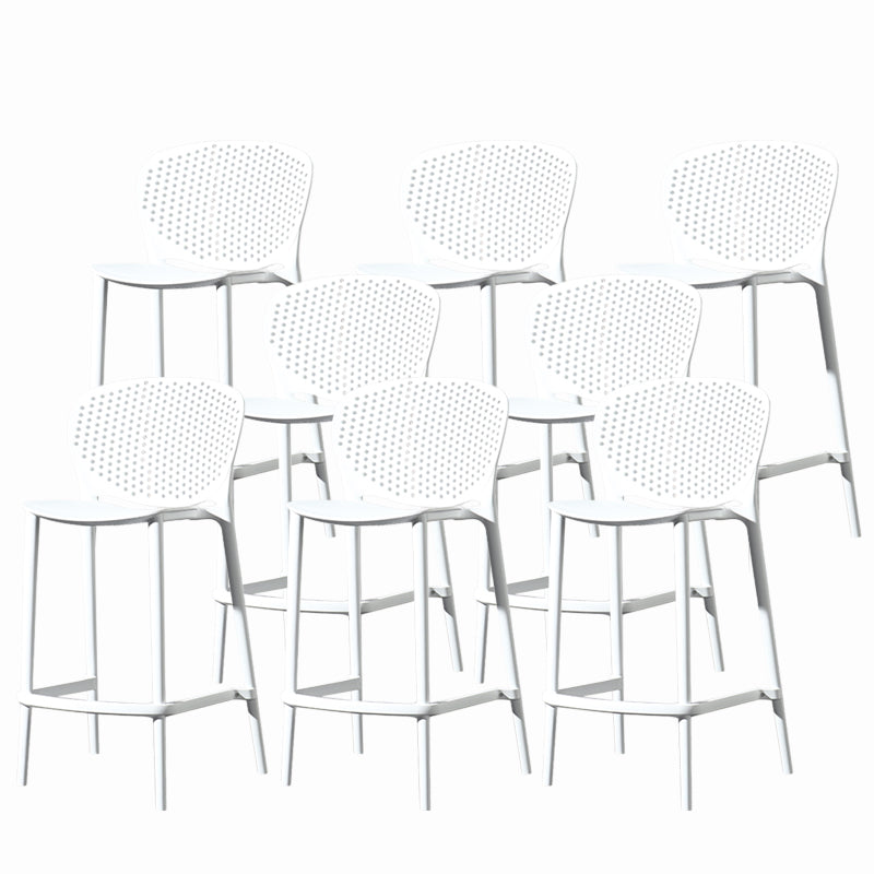Contemporary Style Stackable Bar-stool Plastic Counter Bar Stool for Home
