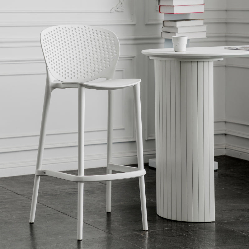 Contemporary Style Stackable Bar-stool Plastic Counter Bar Stool for Home