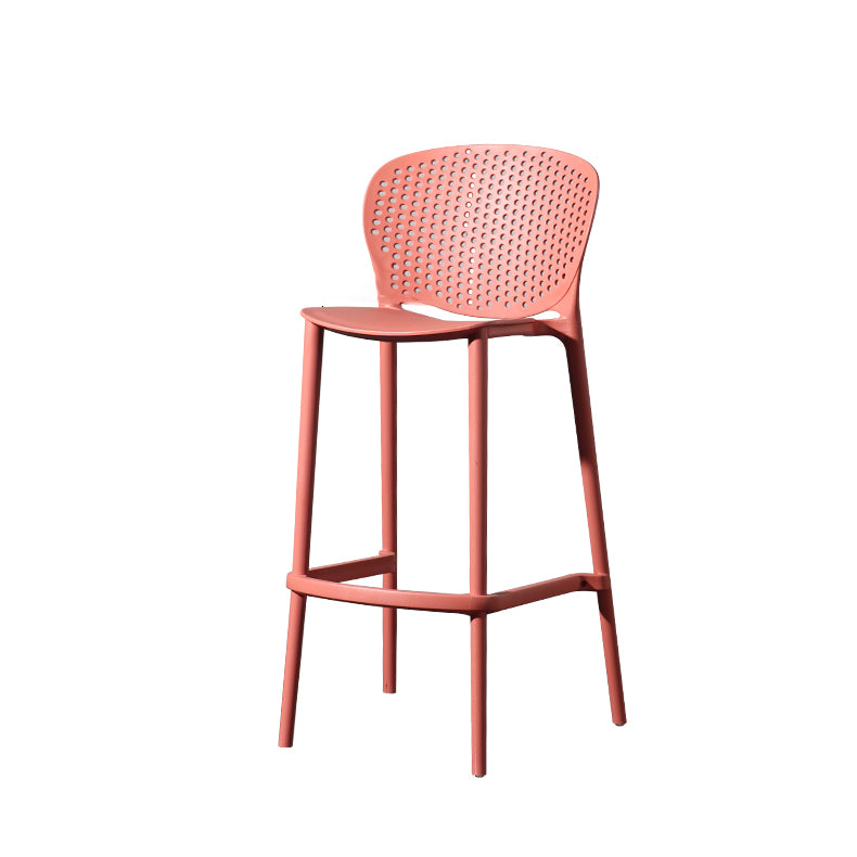 Contemporary Style Stackable Bar-stool Plastic Counter Bar Stool for Home