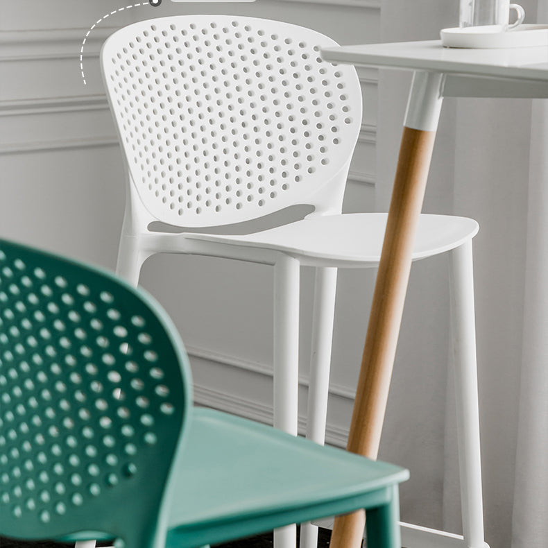 Contemporary Style Stackable Bar-stool Plastic Counter Bar Stool for Home