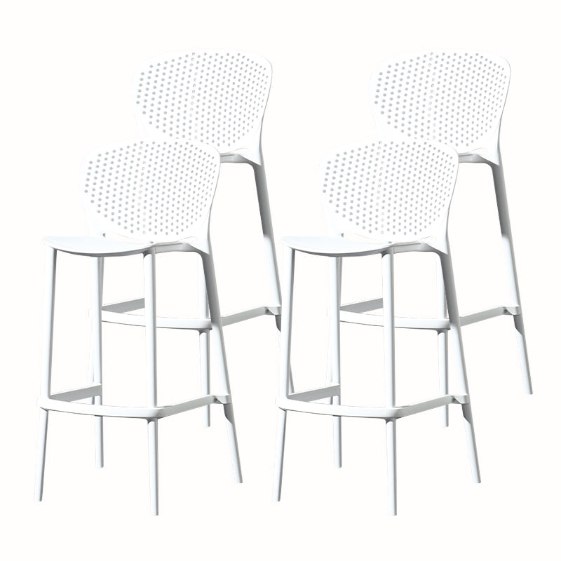 Contemporary Style Stackable Bar-stool Plastic Counter Bar Stool for Home
