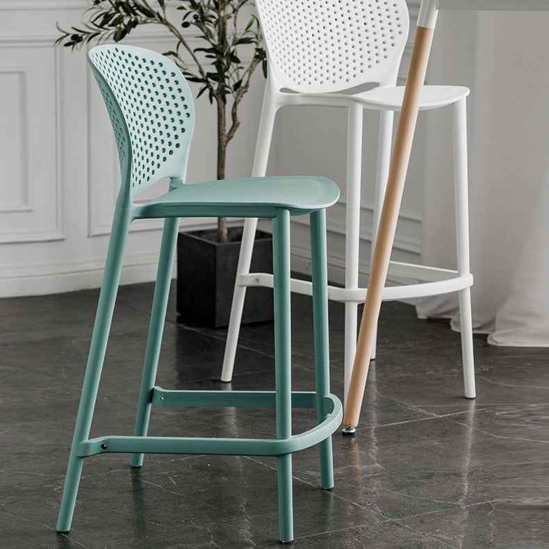 Contemporary Style Stackable Bar-stool Plastic Counter Bar Stool for Home