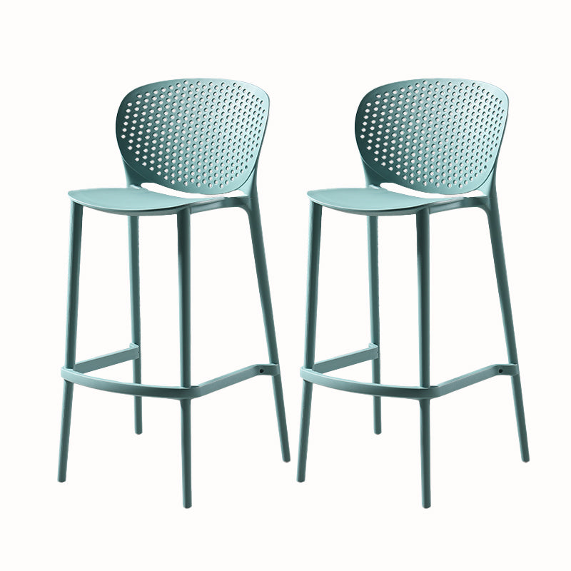 Contemporary Style Stackable Bar-stool Plastic Counter Bar Stool for Home